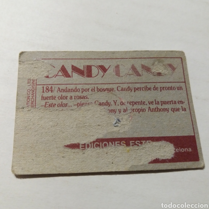 Coleccionismo cromos antiguos: Cromo CANDY CANDY - Ediciones Este a&ntilde;o 1985 - n&uacute;m 184 - Foto 2