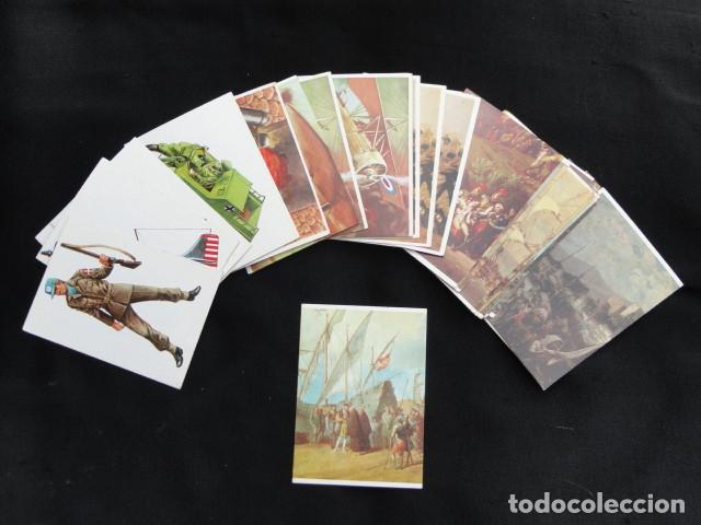Colecionismo Cromos antigos: LOTE DE 35 CROMOS DEL &Aacute;LBUM - EL MUNDO EN GUERRA A TRAV&Eacute;S DE LA HISTORIA - REVERSO ROJO.