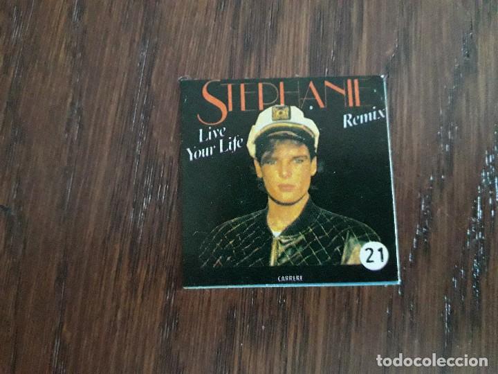 Coleccionismo cromos antiguos: cromo pegatina, ritmo guay guai. de Stepahanie, live your life remix. n&ordm; 21 a&ntilde;os 80