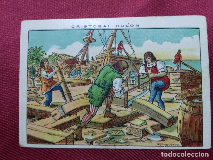 Coleccionismo cromos antiguos: CRISTOBAL COLON. CROMO N&ordm; 50. CHOCOLATE JUNCOSA - Foto 1