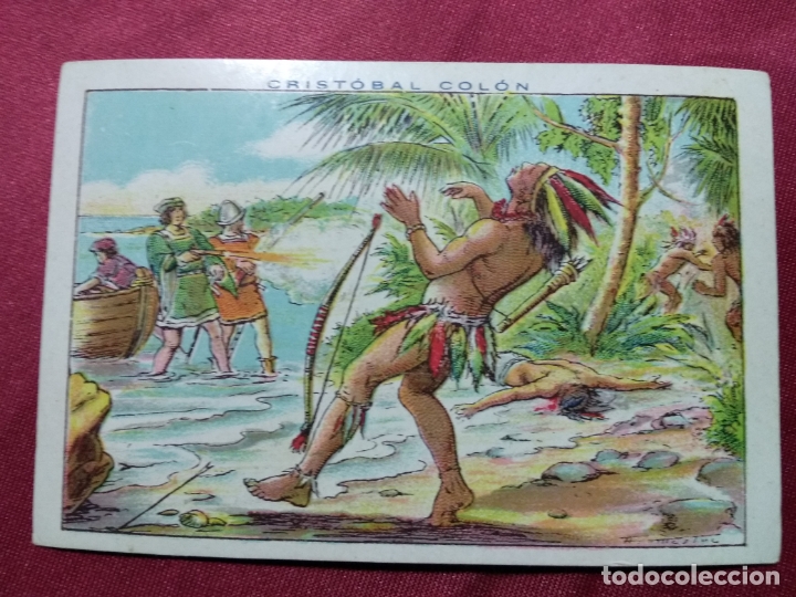 Coleccionismo cromos antiguos: CRISTOBAL COLON. CROMO N&ordm; 53. CHOCOLATE JUNCOSA - Foto 1