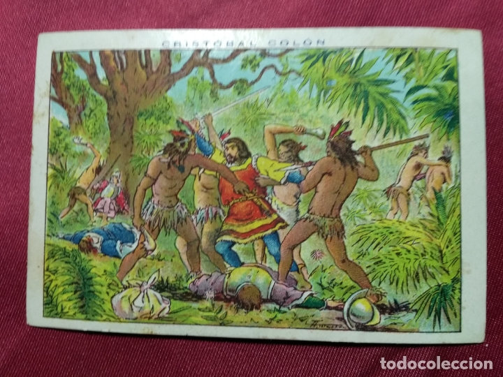 Coleccionismo cromos antiguos: CRISTOBAL COLON. CROMO N&ordm; 54. CHOCOLATE JUNCOSA - Foto 1