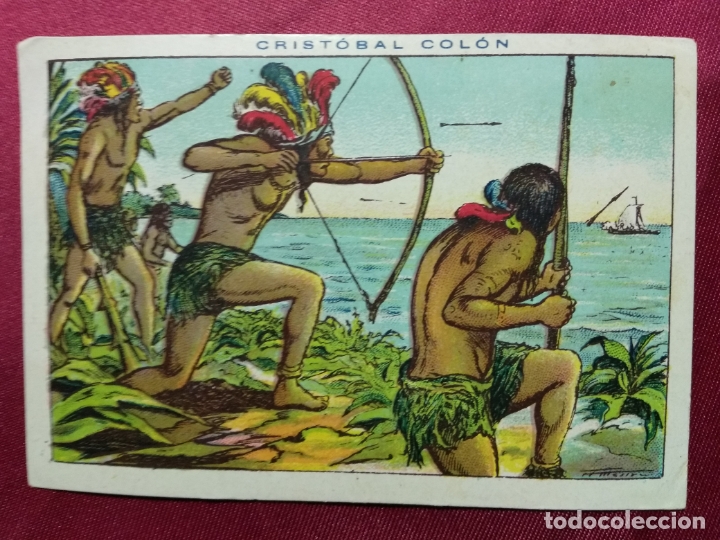 Coleccionismo cromos antiguos: CRISTOBAL COLON. CROMO N&ordm; 57. CHOCOLATE JUNCOSA - Foto 1
