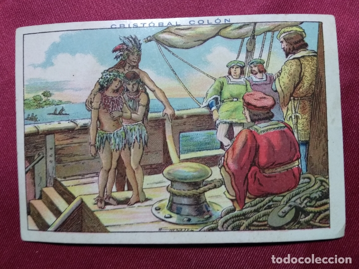 Coleccionismo cromos antiguos: CRISTOBAL COLON. CROMO N&ordm; 116. CHOCOLATE JUNCOSA. - Foto 1