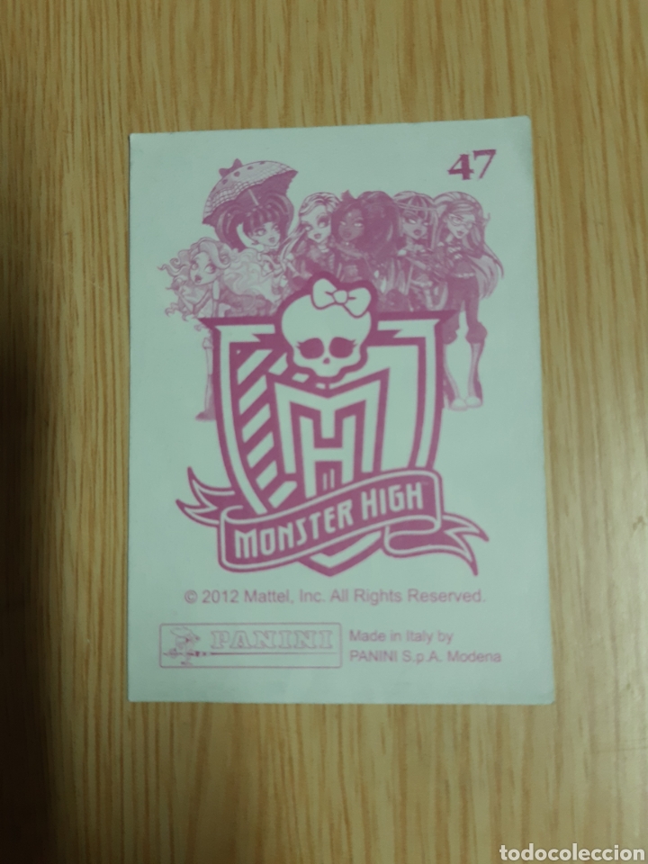 Coleccionismo cromos antiguos: Cromo Monster High Panini 2012 n&uacute;mero 47 - Foto 2