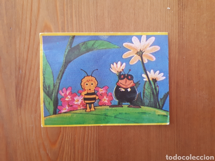Coleccionismo cromos antiguos: Cromo abeja Maya Danone - Foto 1