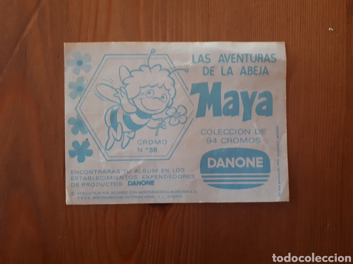 Coleccionismo cromos antiguos: Cromo abeja Maya Danone - Foto 2