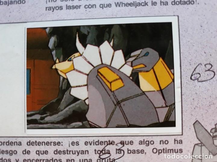 Coleccionismo cromos antiguos: transformers 1986 panini cromo recuperado 63 - Foto 1