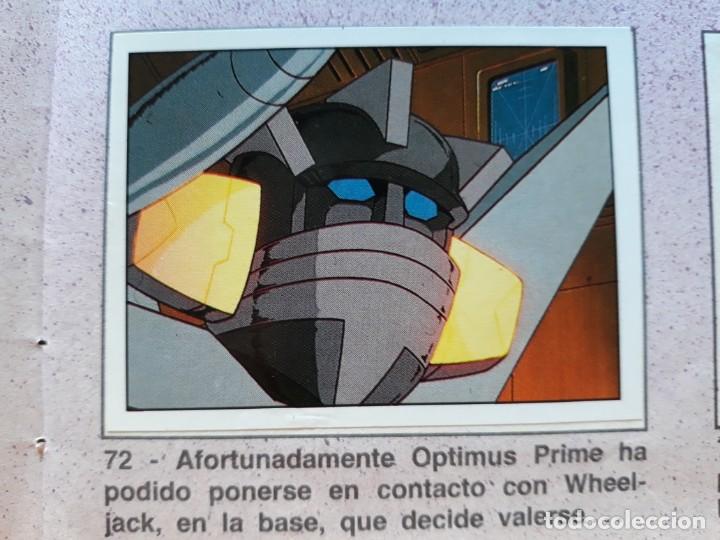 Coleccionismo cromos antiguos: transformers 1986 panini cromo recuperado 72 - Foto 1