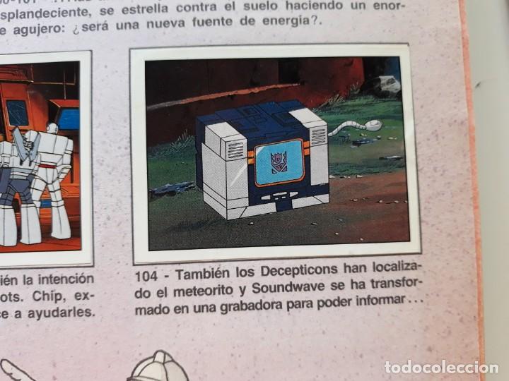 Coleccionismo cromos antiguos: transformers 1986 panini cromo recuperado 104 - Foto 1