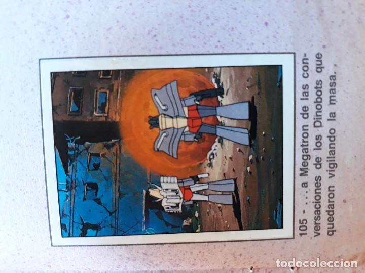Coleccionismo cromos antiguos: transformers 1986 panini cromo recuperado 105 - Foto 1