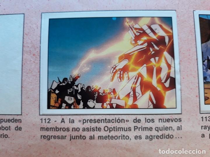 Coleccionismo cromos antiguos: transformers 1986 panini cromo recuperado 112 - Foto 1