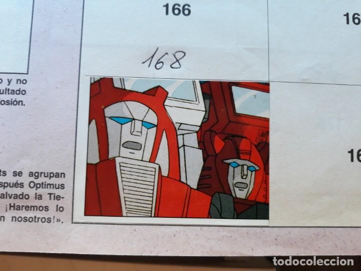 Coleccionismo cromos antiguos: transformers 1986 panini cromo recuperado 168 - Foto 1