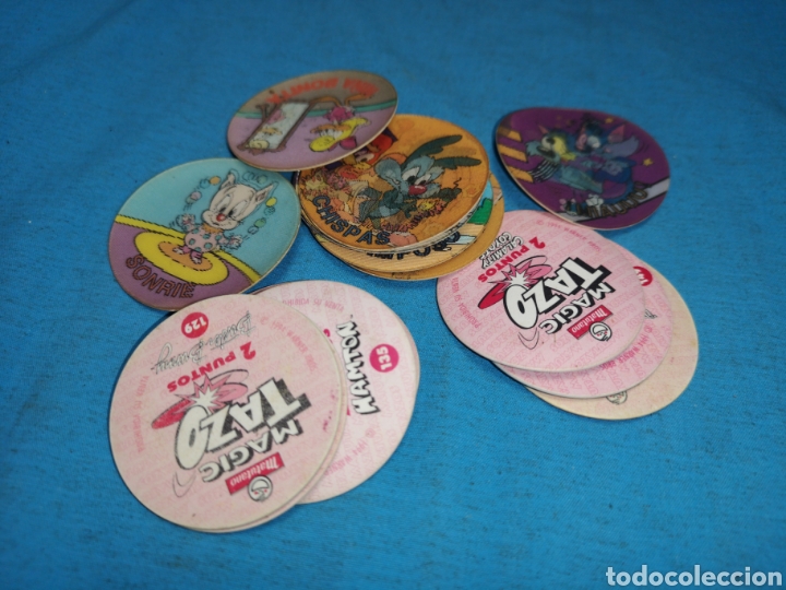 Coleccionismo cromos antiguos: Lote de 15 magic tazos de matutano - Foto 2