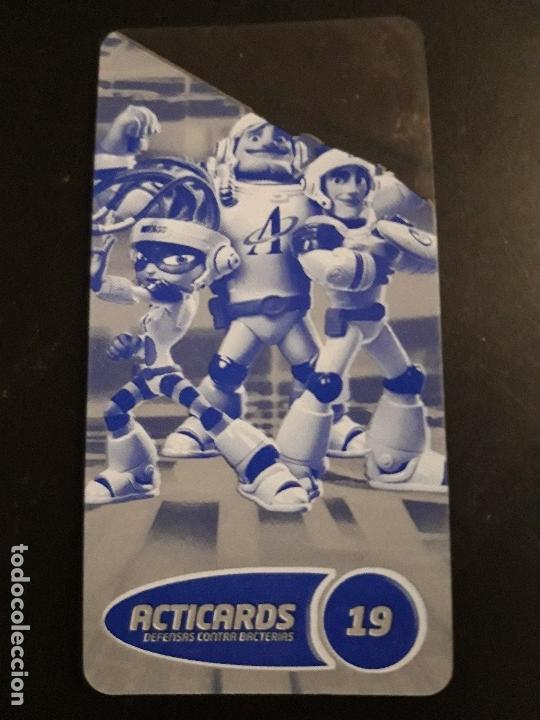 Coleccionismo cromos antiguos: 1 CROMO DE ** ACTICARDS . ACTIMEL . NITASS A BORDE  .** N. 19 - Foto 2