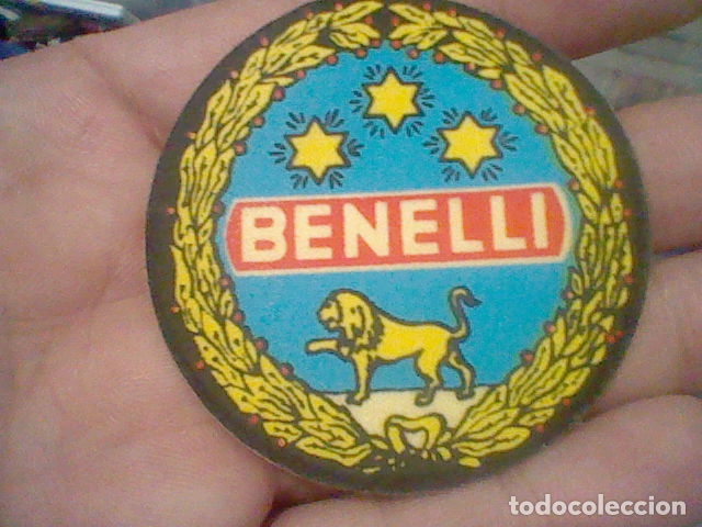 Coleccionismo Cromos antiguos: BENELLI MOTOS MOTO CROMO ADHESIVO EN TELA A&Ntilde;OS 70 PASTELITOS BIMBO PANRICO CROPAN