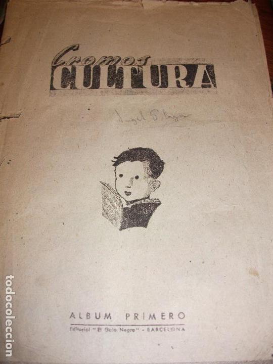 Colecionismo Cromos antigos: 40 CROMOS SUELTOS DEL ALBUM PRIMERO CULTURA EL GATO NEGRO 1939 CROMO