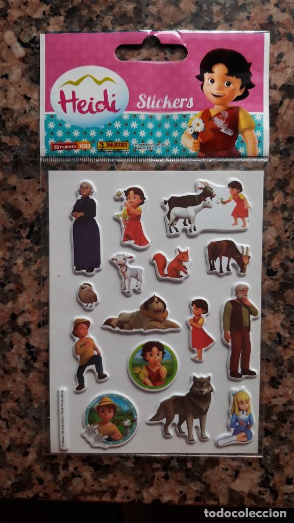 Coleccionismo cromos antiguos: heidi pegatinas en relieve panini - Foto 1
