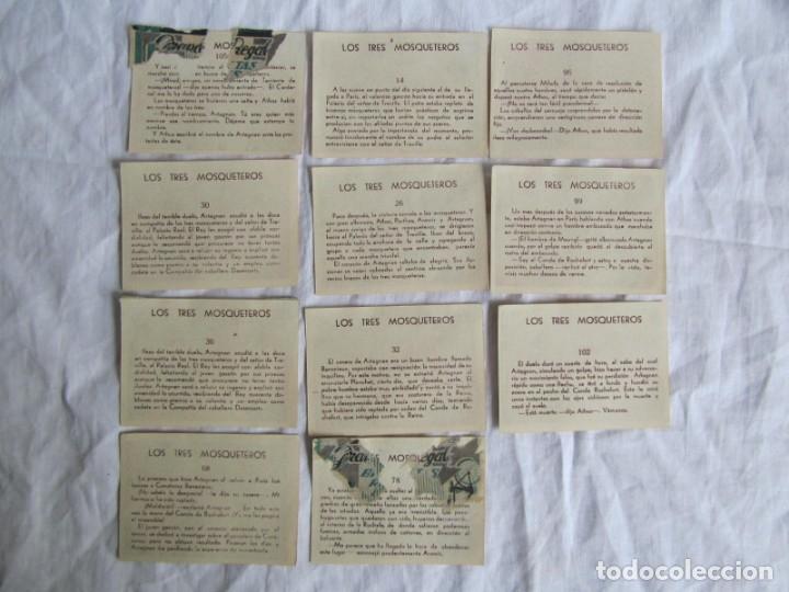 Coleccionismo cromos antiguos: 11 cromos de Los Tres Mosqueteros - Foto 2
