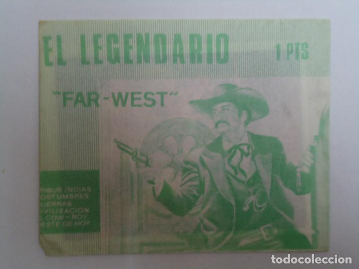 Coleccionismo cromos antiguos: SOBRE DE CROMOS SIN ABRIR EL LEGENDARIO FAR-WEST. ANTIGUO. VERDE