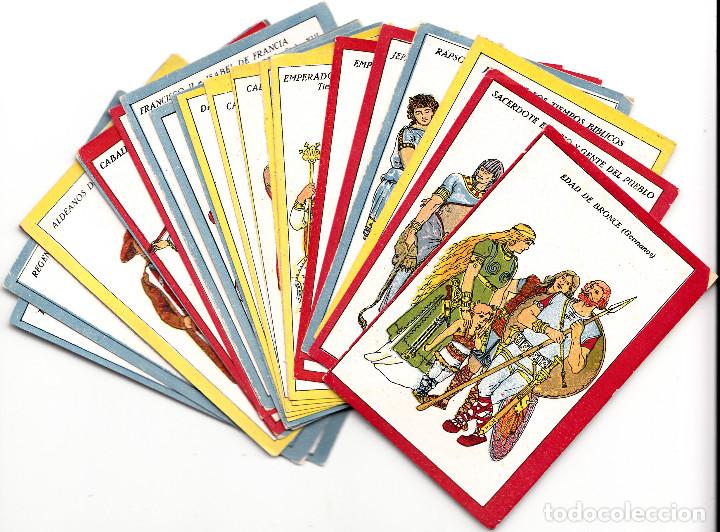 Coleccionismo Cromos antiguos: COLECCION COMPLETA DE 25 CROMOS - EL TRAJE A TRAV&Eacute;S DEL TIEMPO - SIN PUBLICIDAD