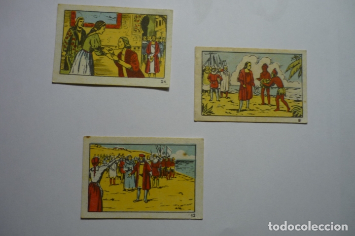 Coleccionismo cromos antiguos: LOTE CROMOS CRISTOBAL COLON --CM - Foto 1