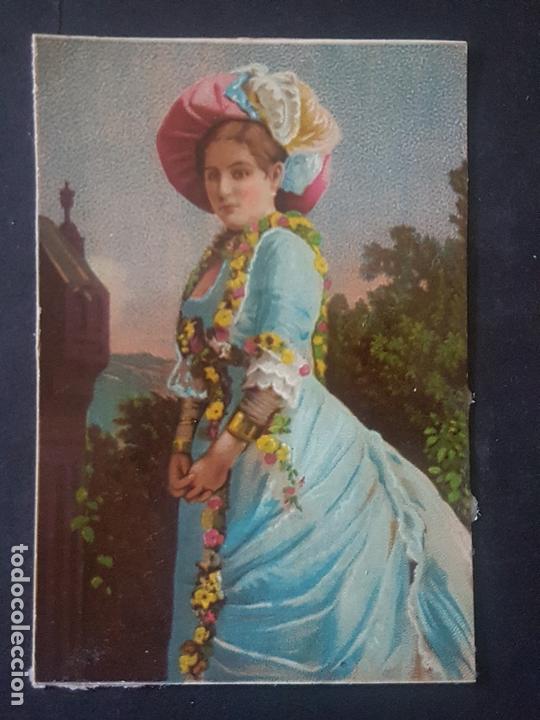 Coleccionismo cromos antiguos: DAMA ELEGANTE CROMO SIGLO XIX - Foto 1