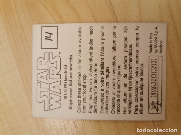 Coleccionismo cromos antiguos: Cromos Star Wars Panini 1996 - Foto 2