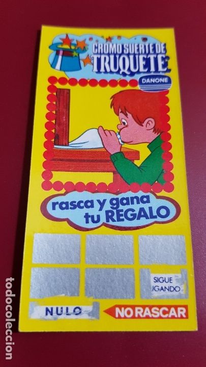 Coleccionismo cromos antiguos: DANONE - CROMO SUERTE DE TRUQUETE - 1985 - Foto 1