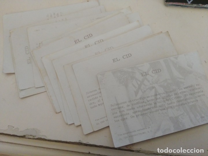 Coleccionismo cromos antiguos: EL CID - FHER - lote de cromos - Foto 2