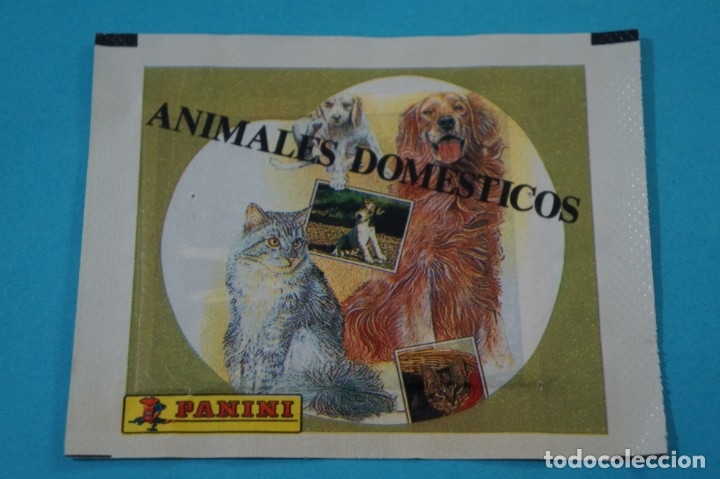 Collectionnisme Cartes &agrave; collectionner anciennes: SOBRE DE CROMOS SIN ABRIR DE ANIMALES DOMESTICOS DE PANINI