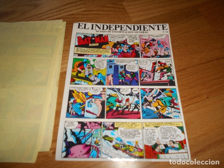 Coleccionismo cromos antiguos: LOTE CROMOS BATMAN Y ROBIN.EL INDEPENDIENTE TIRAS N&ordm; 30 ADHESIVOS SIN USAR