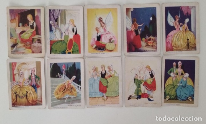 la cenicienta, coleccion de 12 cromos. faltan e - Compra venta en  todocoleccion