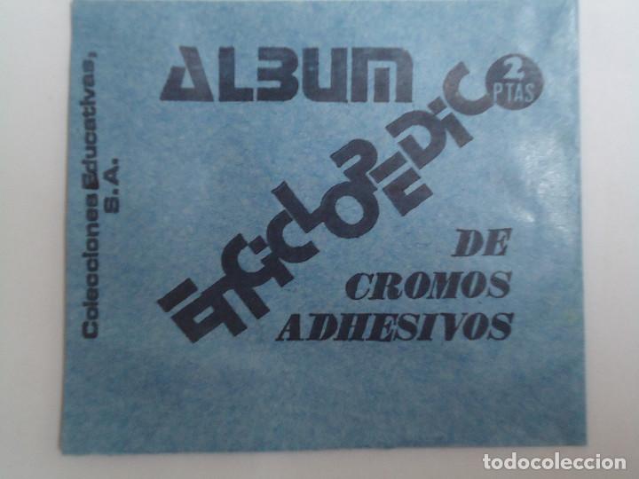 Colecionismo Cromos antigos: SOBRE DE CROMOS SIN ABRIR ALBUM ENCICLOPEDICO. ANTIGUO