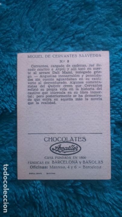 Coleccionismo cromos antiguos: CROMO AMATLLER - Foto 2