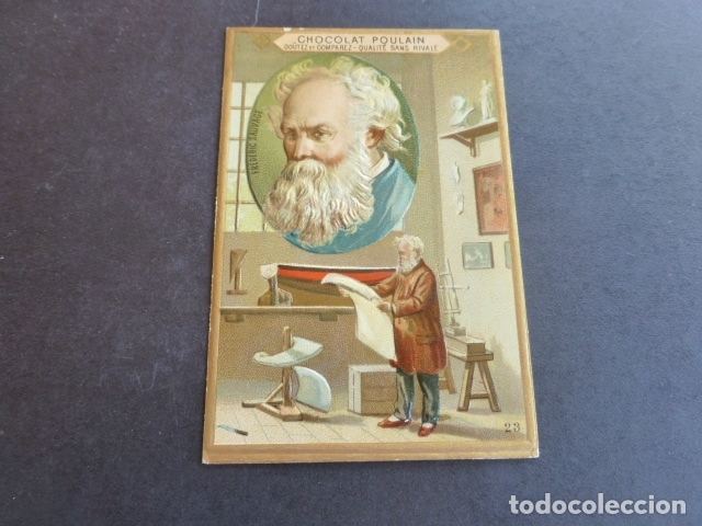 Collectionnisme Cartes &agrave; collectionner anciennes: INVENTOR ANTIGUO CROMO SIGLO XIX
