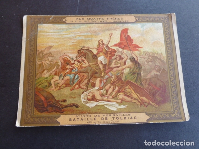 Coleccionismo cromos antiguos: BATALLA ANTIGUO CROMO SIGLO XIX - Foto 1
