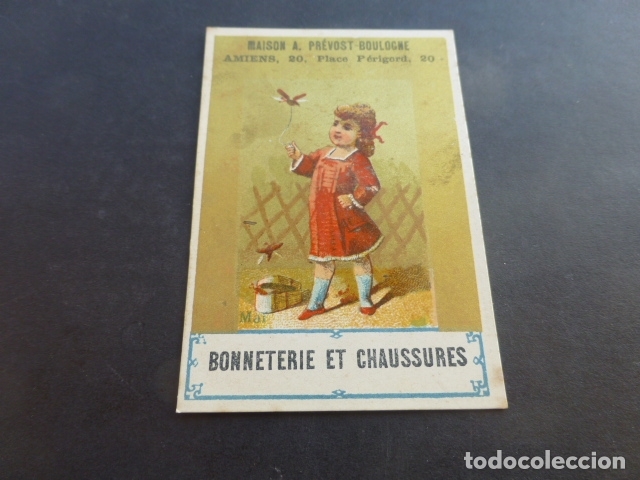 Coleccionismo cromos antiguos: NI&Ntilde;A CON MARIPOSAS ANTIGUO CROMO SIGLO XIX