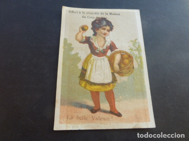 Coleccionismo Cromos antiguos: VENDEDORA DE NARANJAS DE VALENCIA ANTIGUO CROMO SIGLO XIX