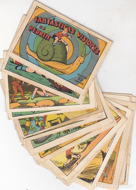 Collectable Antique Stickers: LOTE DE 20 CROMOS FANTASTICAS AVENTURAS DE PEDRIN CHOCOLATES AMATLLER