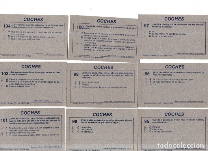 Coleccionismo Cromos antiguos: CROMOS COCHES 1986. LOTE DE 123 CROMOS. EDICIONES UNIDAS. DIFERENTES. NUNCA PEGADOS. VER FOTOS. - Foto 19 - 175093497