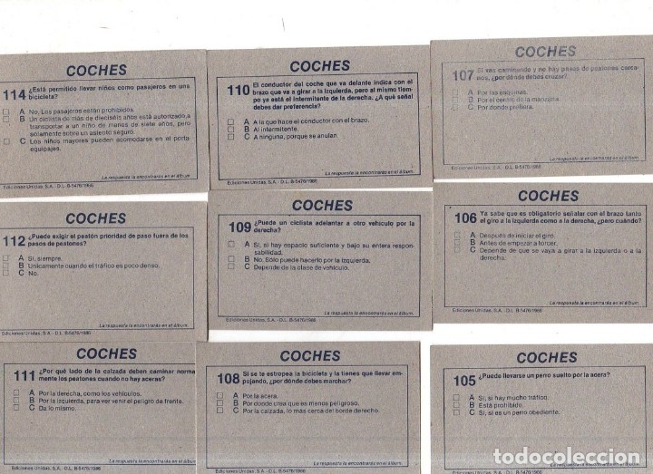 Coleccionismo Cromos antiguos: CROMOS COCHES 1986. LOTE DE 123 CROMOS. EDICIONES UNIDAS. DIFERENTES. NUNCA PEGADOS. VER FOTOS. - Foto 21 - 175093497