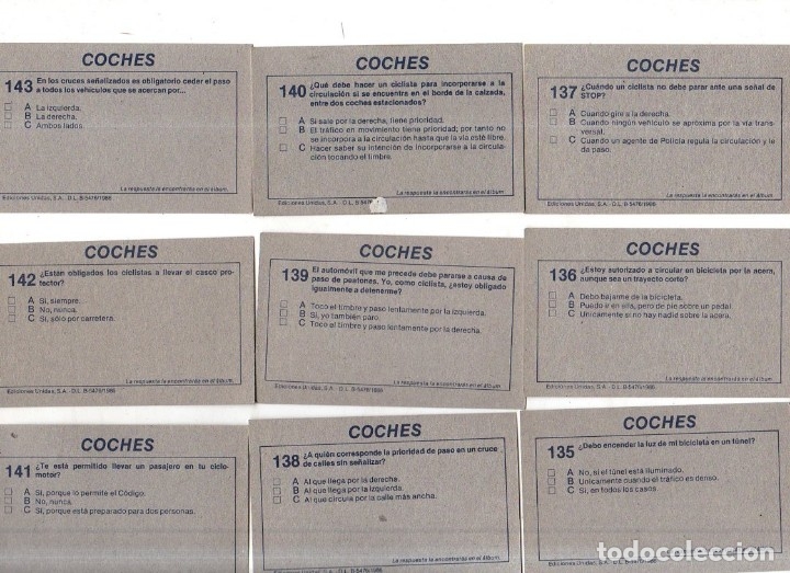 Coleccionismo Cromos antiguos: CROMOS COCHES 1986. LOTE DE 123 CROMOS. EDICIONES UNIDAS. DIFERENTES. NUNCA PEGADOS. VER FOTOS. - Foto 27 - 175093497