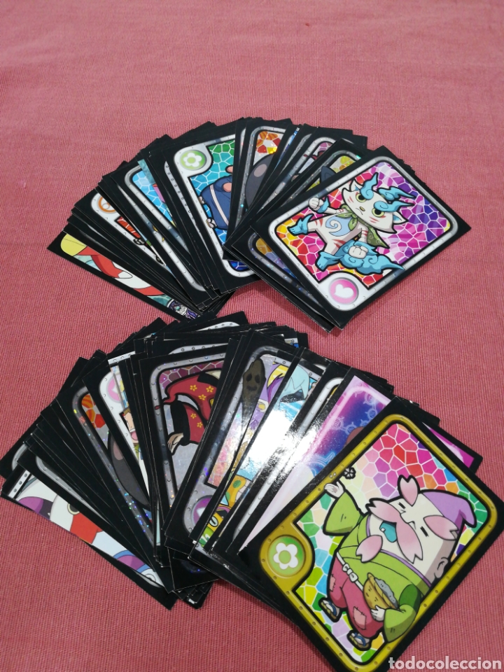 Coleccionismo cromos antiguos: LOTE DE 96 CROMOS YO-KAI WATCH PANINI - Foto 1