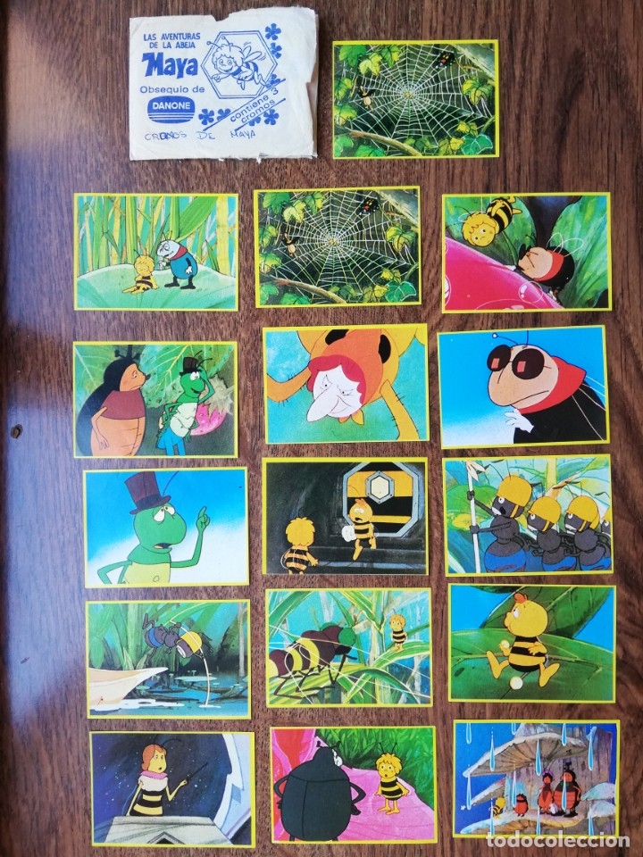 Coleccionismo cromos antiguos: Cromos de la Abeja Maya de Danone - Foto 1