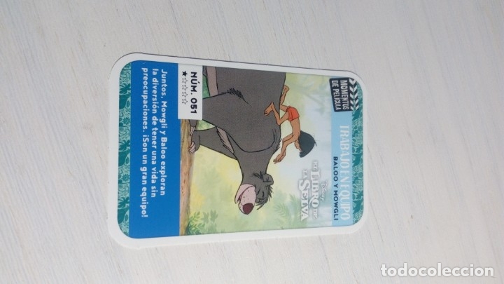 Coleccionismo Cromos antiguos: NUMERO 51 EL LIBRO DE LA SELVA MOMENTOS DE PEL&Iacute;CULA DISNEY CARREFOUR EN PERFECTO ESTADO NO PANINI