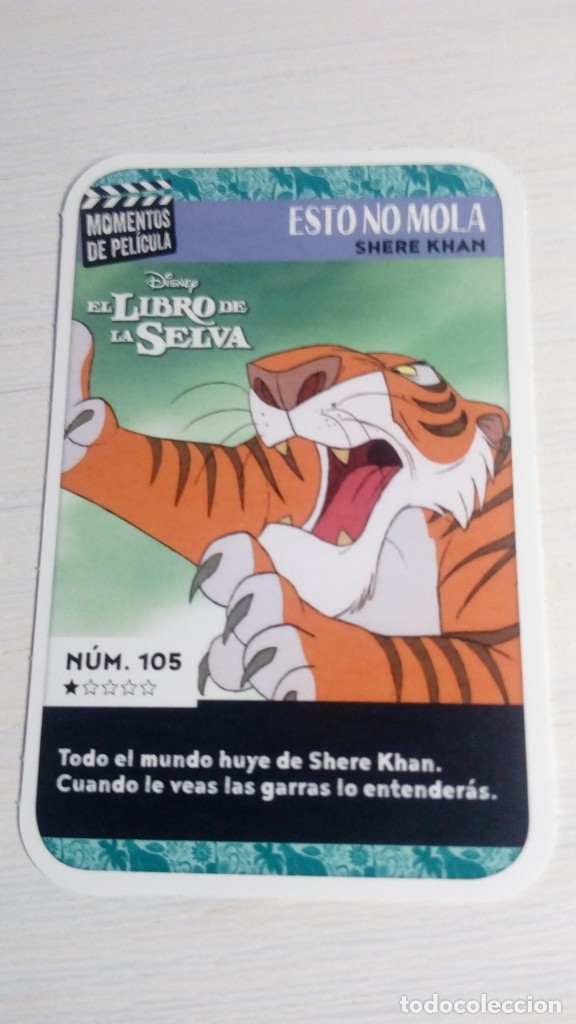 Coleccionismo Cromos antiguos: NUMERO 105 EL LIBRO DE LA SELVA MOMENTOS DE PEL&Iacute;CULA DISNEY CARREFOUR EN PERFECTO ESTADO NO PANINI
