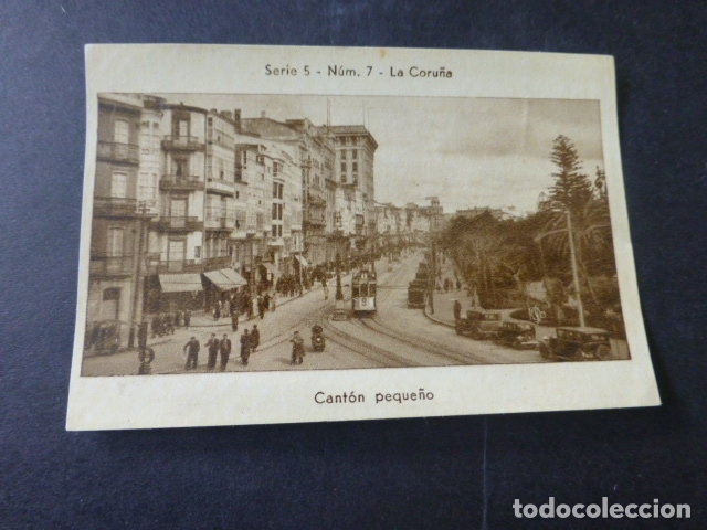 Colecionismo Cromos antigos: LA CORU&Ntilde;A CANTON PEQUE&Ntilde;O CROMO ANTIGUO