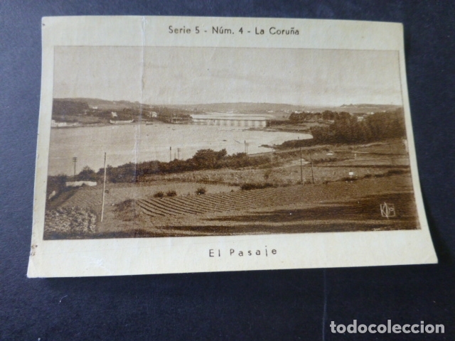 Coleccionismo cromos antiguos: LA CORU&Ntilde;A EL PASAJE CROMO ANTIGUO - Foto 1