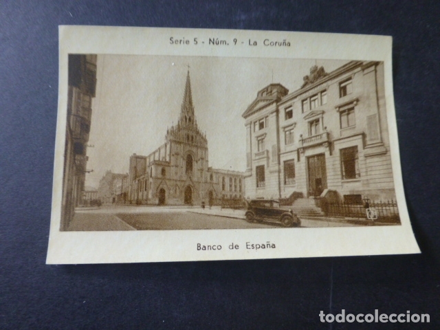 Sammeln alte Sammelbilder: LA CORU&Ntilde;A BANCO DE ESPA&Ntilde;A CROMO ANTIGUO